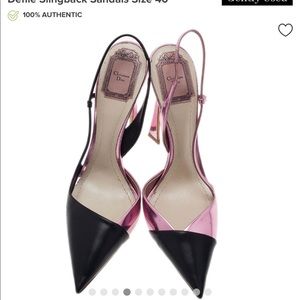 Christian Dior Defile Slingback Sandals